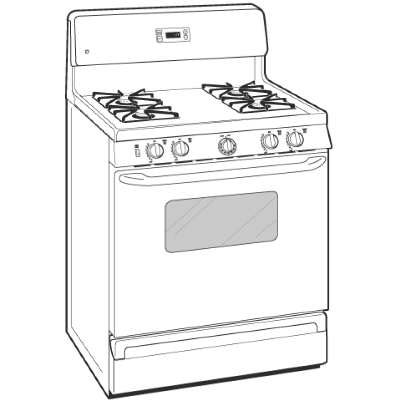 30" Free-Standing Gas Range JGBS17PEKWW