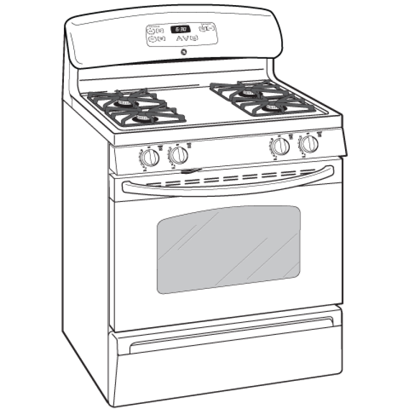 30" Free-Standing Gas Range JGBS18DETBB