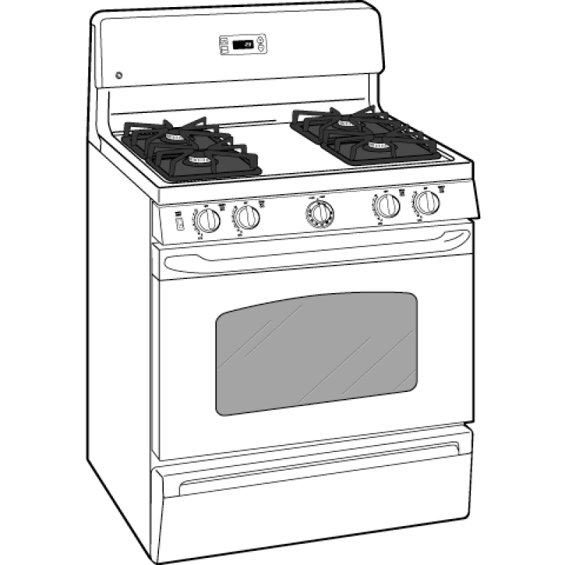 30" Free-Standing Gas Range JGBS23BELBB