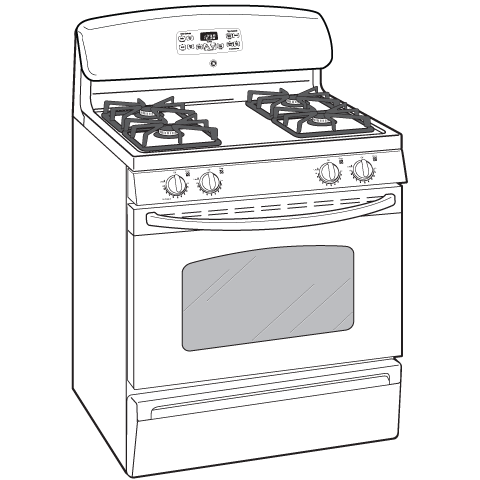 30" Free-Standing Gas Range with Steam Clean JGBS23DETWW