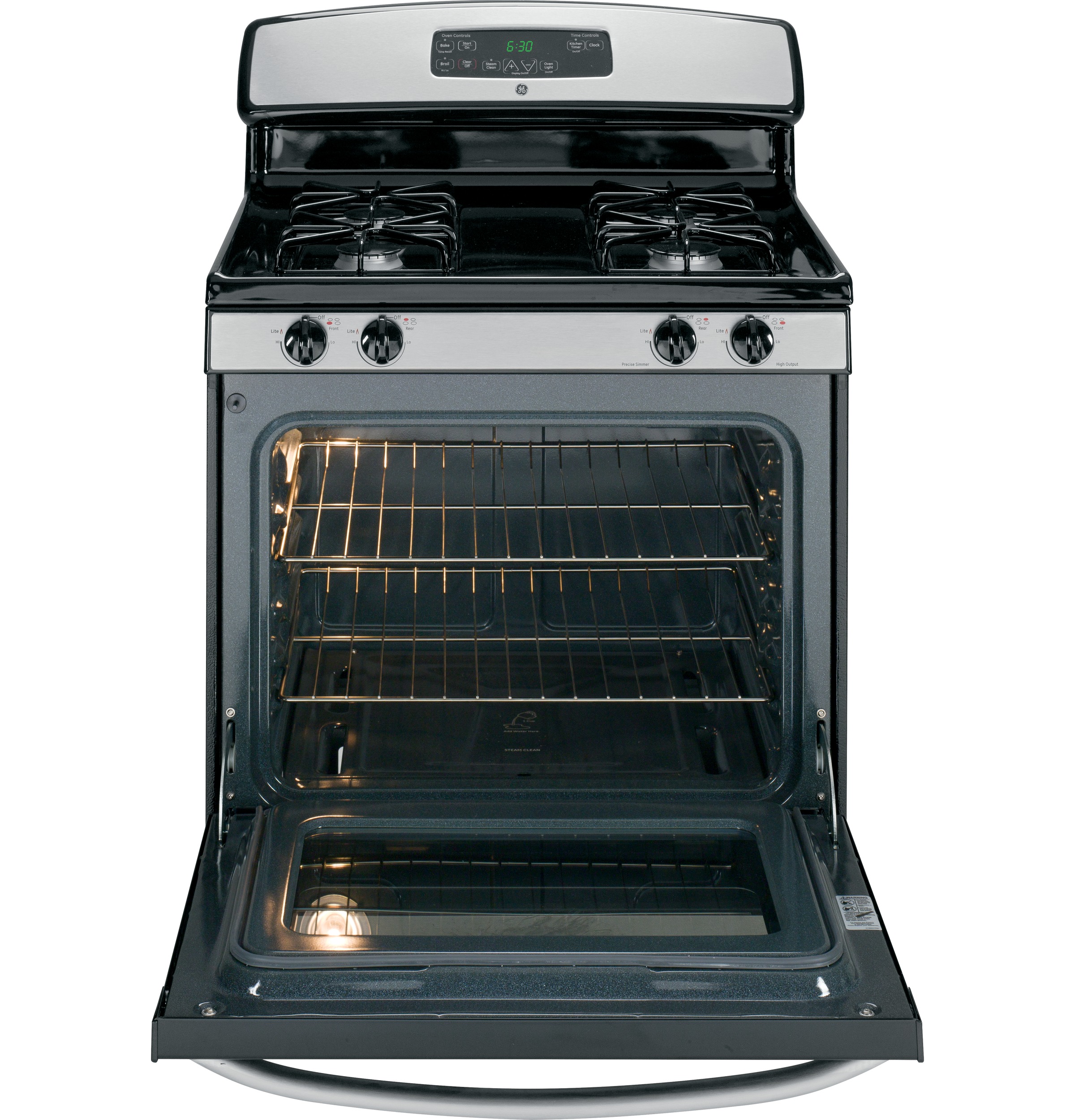 30" Free-Standing Gas Range with Steam Clean JGBS23SETSS