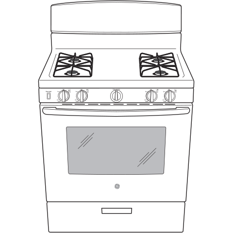 30" Free-Standing Gas Range JGBS30DEKWW