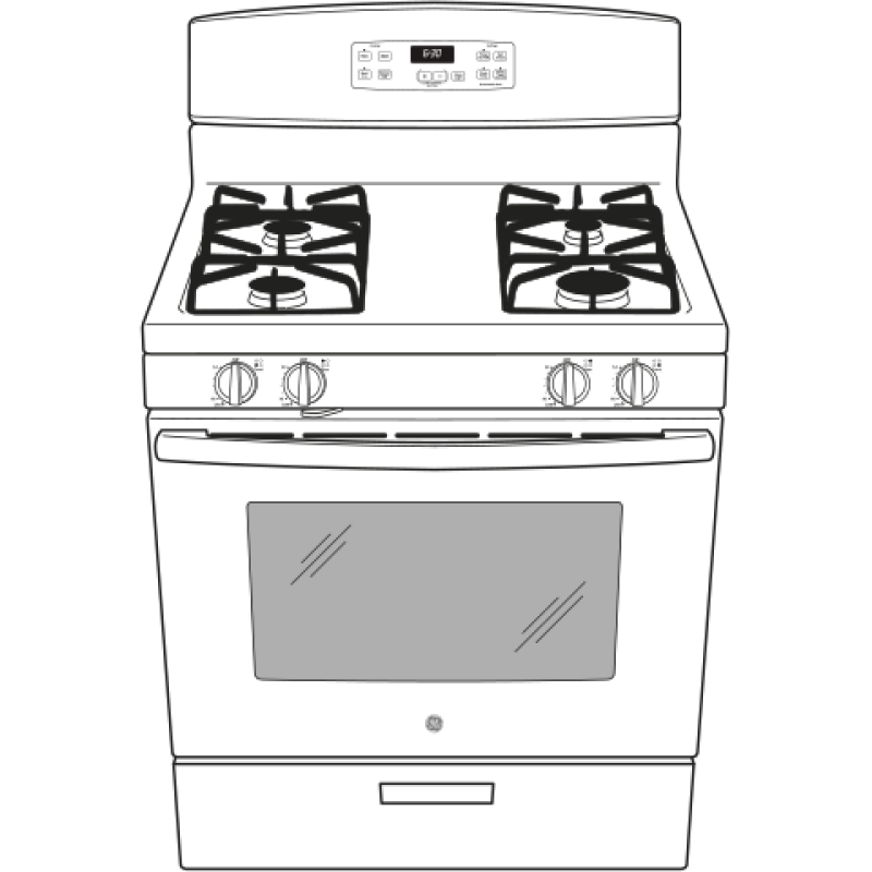 30" Free-Standing Gas Range JGBS60DEKCC