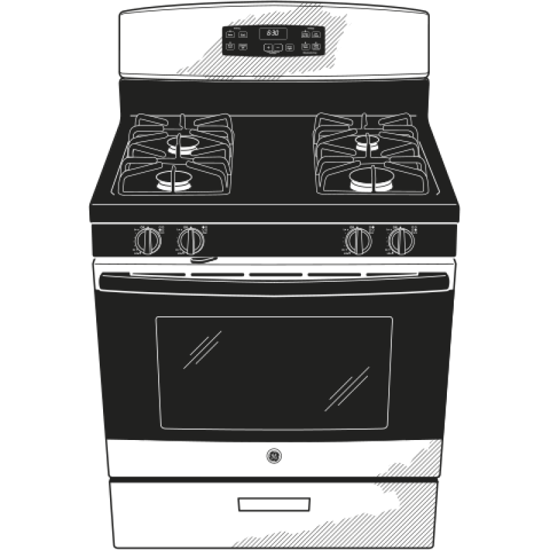30" Free-Standing Gas Range JGBS60GEKSA