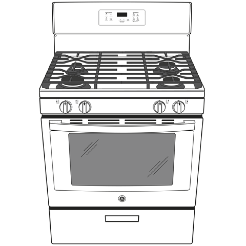 30" Free-Standing Gas Range JGBS61DPBB