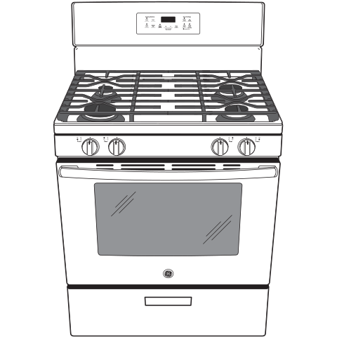 30" Free-Standing Gas Range JGBS62DEKWW