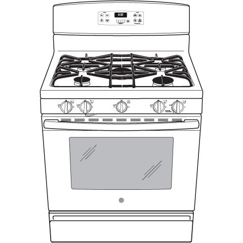 30" Free-Standing Gas Range JGBS64DEFBB