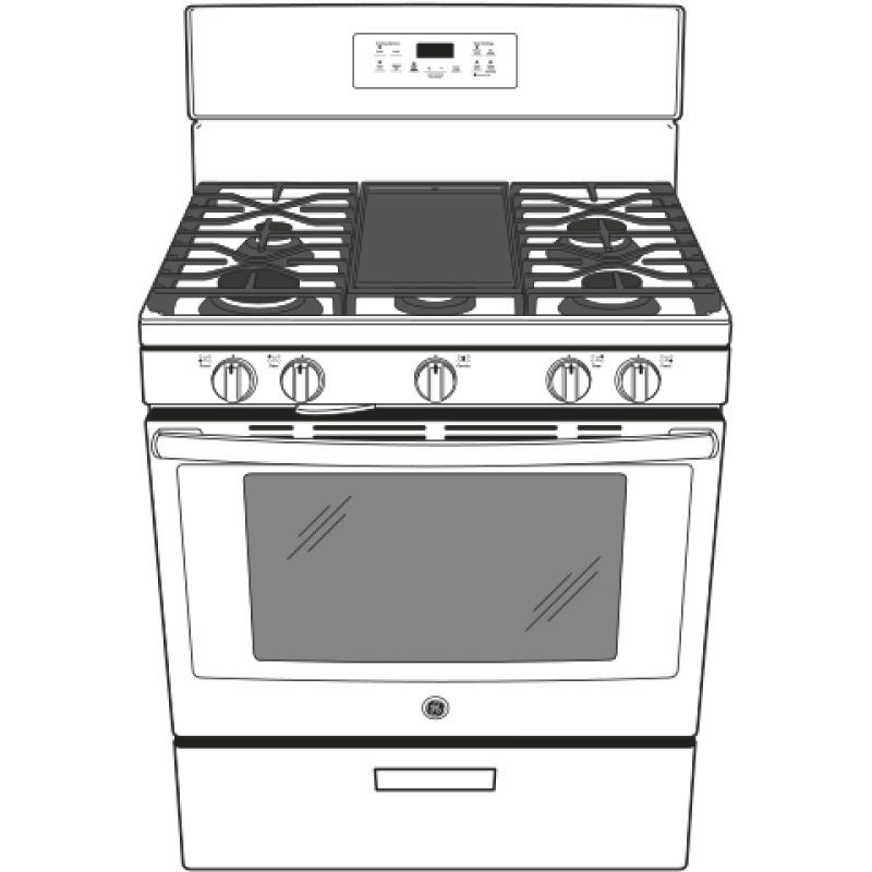30" Free-Standing Gas Range JGBS66DEKWW