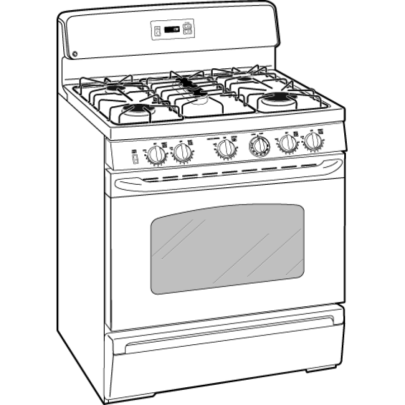 30" Free-Standing Gas Range JGBS80BELBB