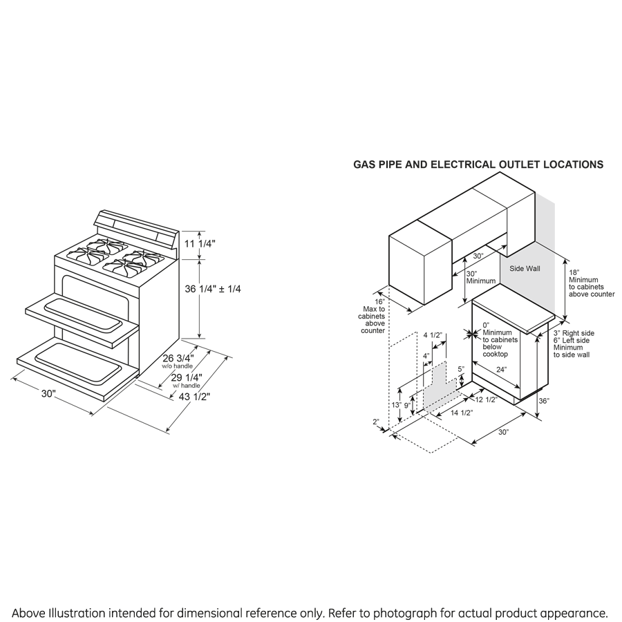 30" Free-Standing Gas Double Oven Convection Range JGBS86EPES