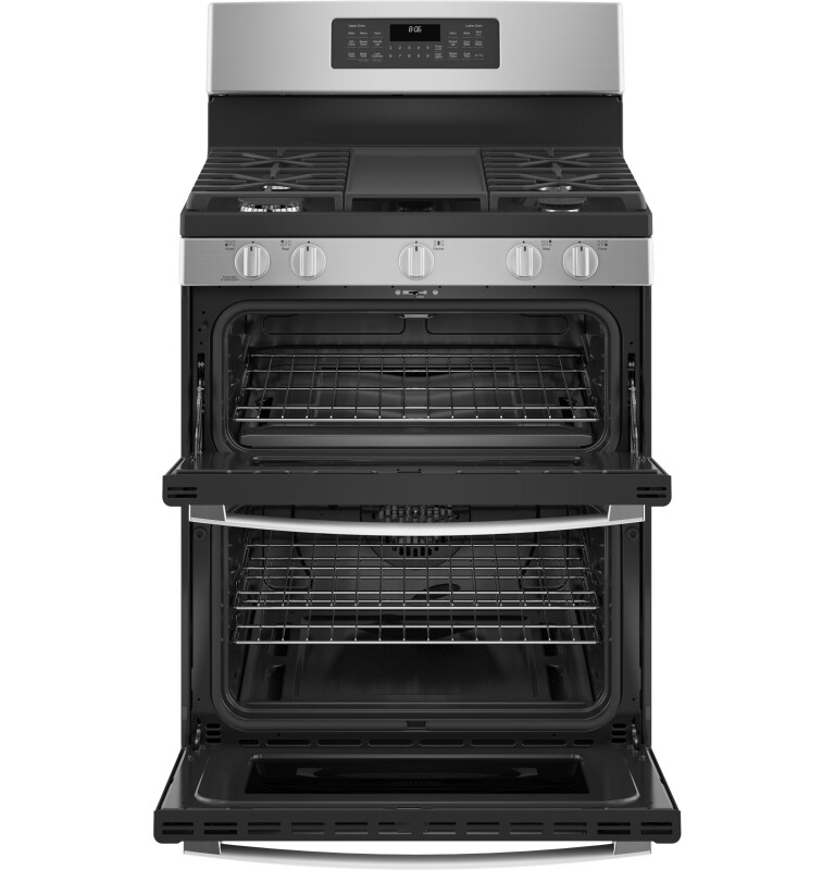 30" Free-Standing Gas Double Oven Convection Range JGBS86SPSS