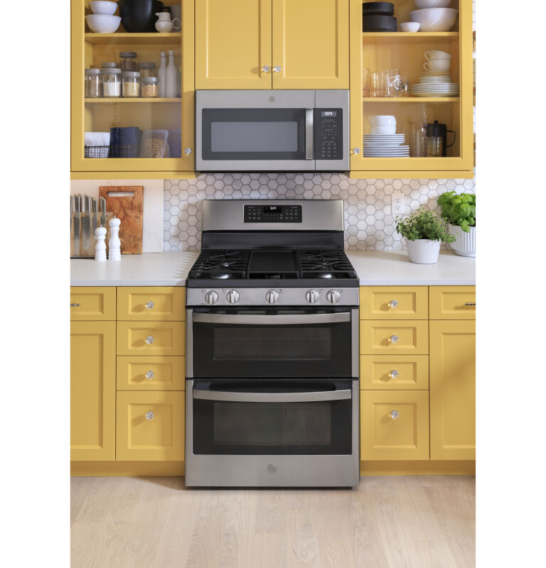 30" Free-Standing Gas Double Oven Convection Range JGBS86SPSS