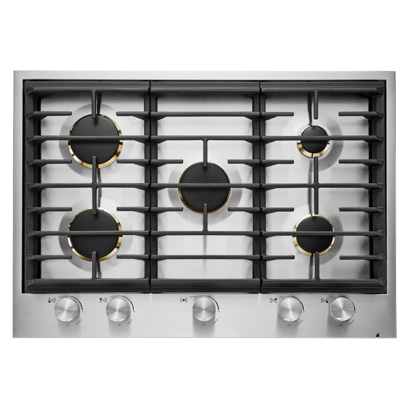 JennAir Euro-Style 30" 5-Burner Gas Cooktop Stainless Steel JGC3530GS Picture 1