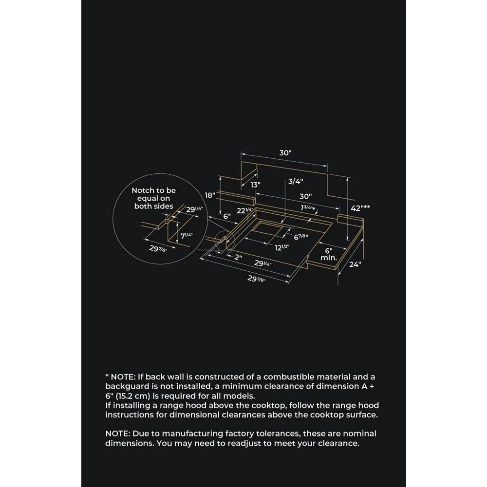 NOIR™ 30" Gas Rangetop JGCP430HM