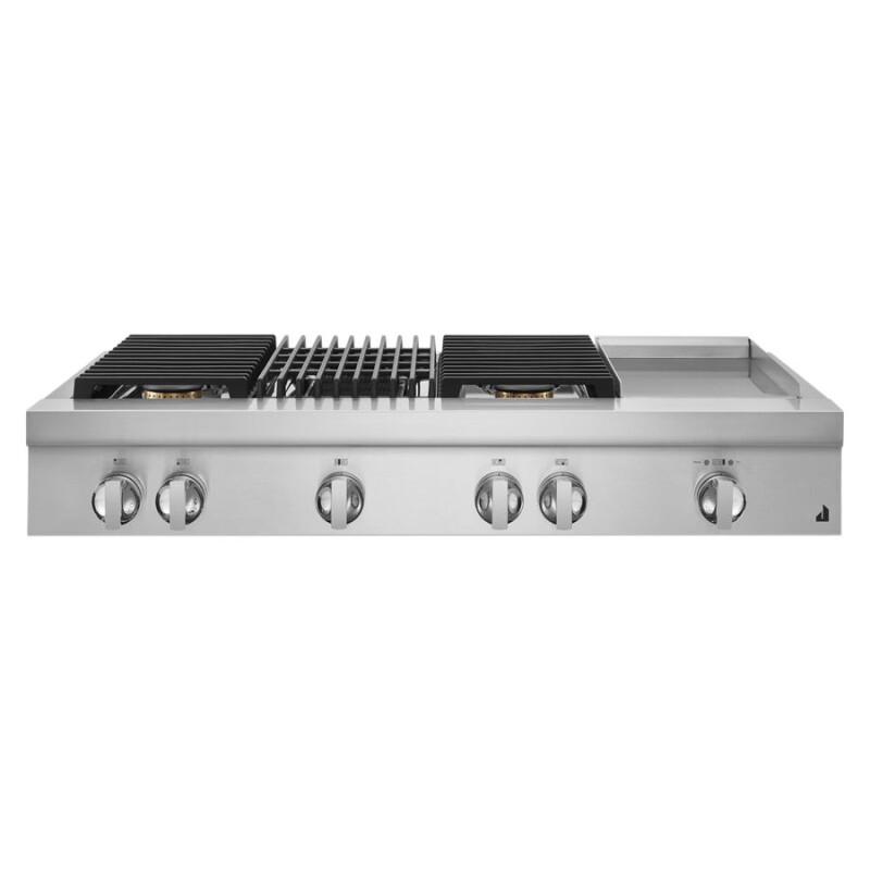 JennAir NOIR 48" Gas Professional-Style Rangetop with Chrome-Infused Griddle and Grill Stainless Steel JGCP748HM Picture 1