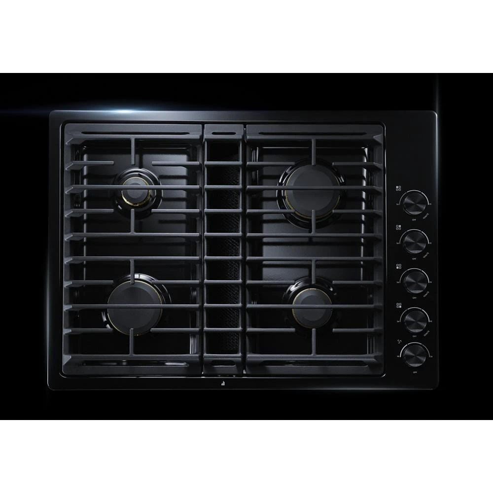 30” JX3™ Gas Downdraft Cooktop JGD3430GB