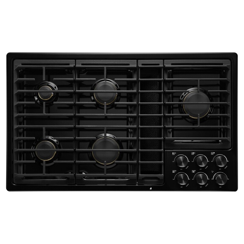 JennAir 36” JX3™ Gas Downdraft Cooktop Black JGD3536GB Picture 1