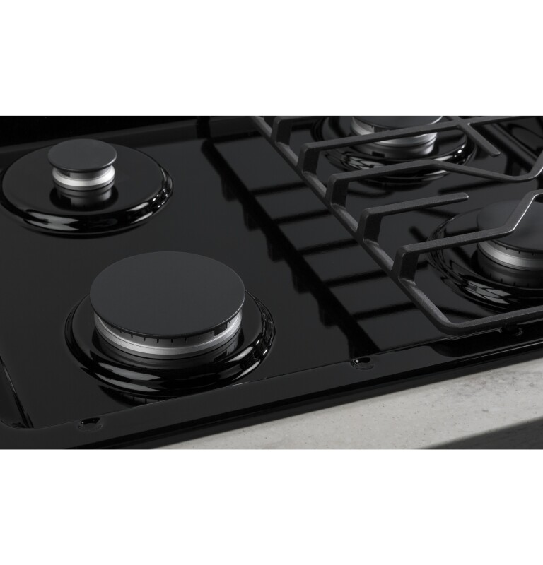 30" Built-In Gas Cooktop with Dishwasher-Safe Grates JGP3030DLBB