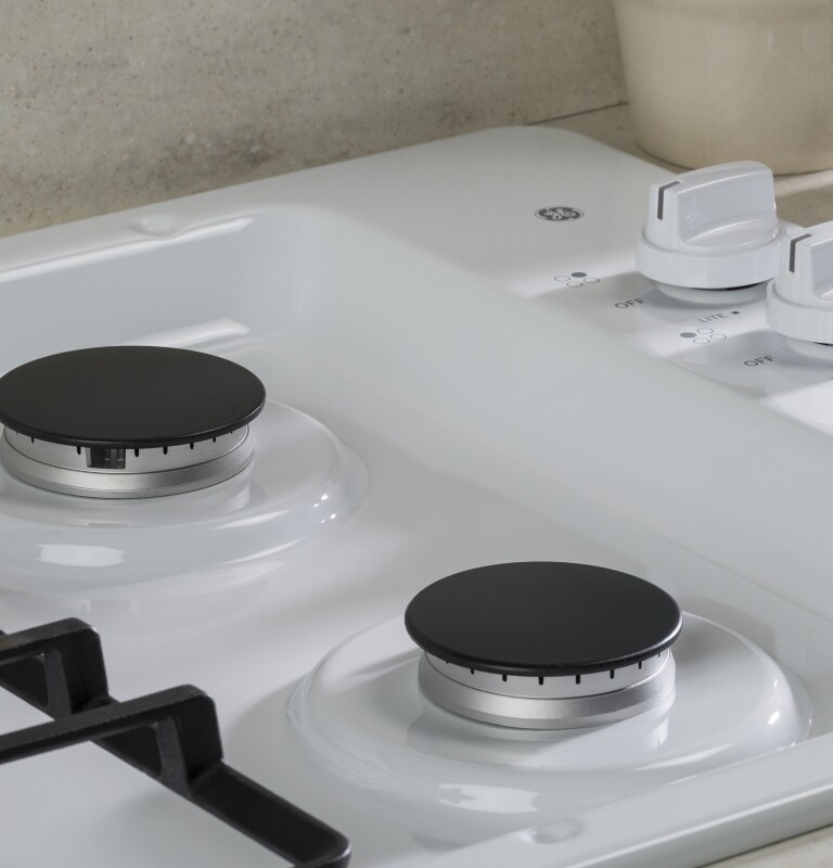 30" Built-In Gas Cooktop with Dishwasher-Safe Grates JGP3030DLWW