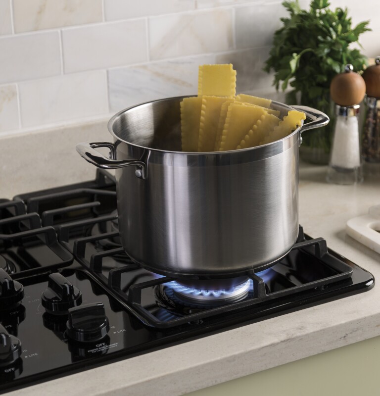 36" Built-In Gas Cooktop with Dishwasher-Safe Grates JGP3036DLBB