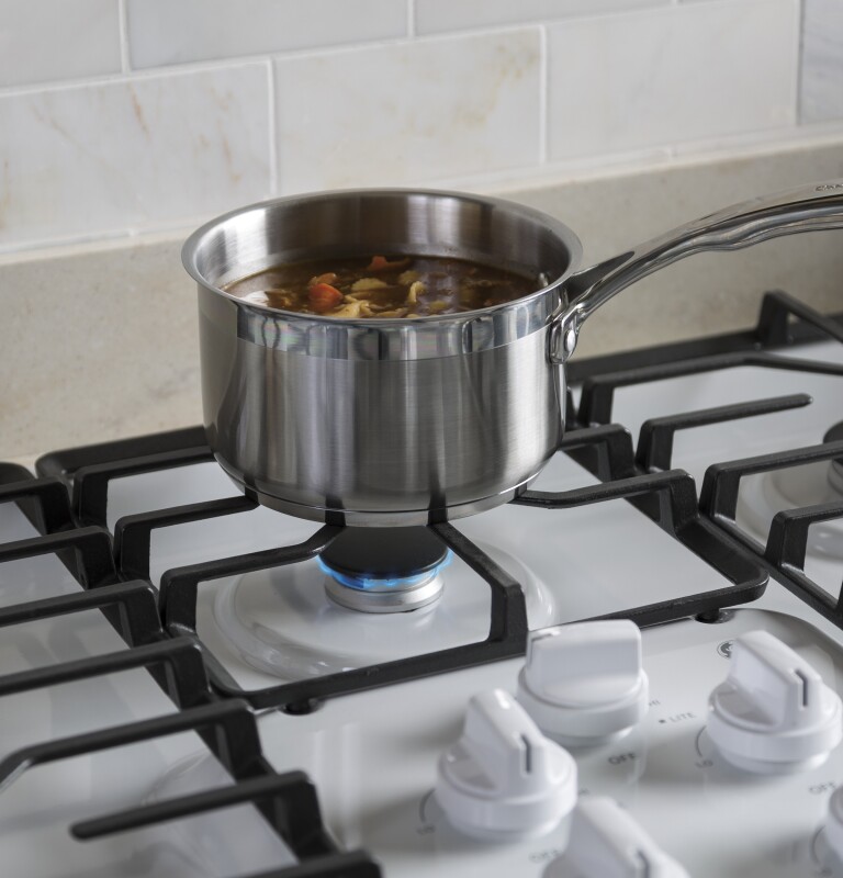 36" Built-In Gas Cooktop with Dishwasher-Safe Grates JGP3036DLWW