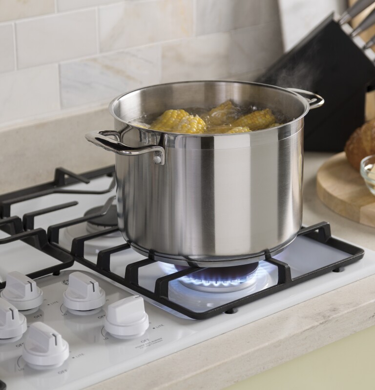 36" Built-In Gas Cooktop with Dishwasher-Safe Grates JGP3036DLWW