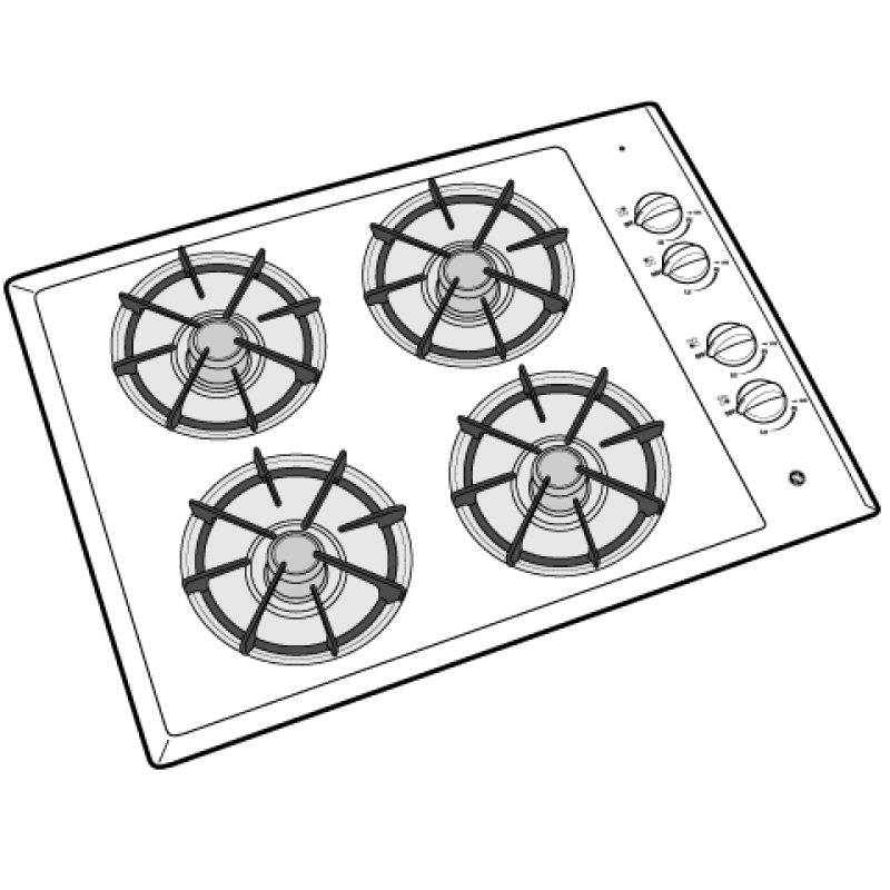 Built-In Gas Cooktop JGP321EJWH