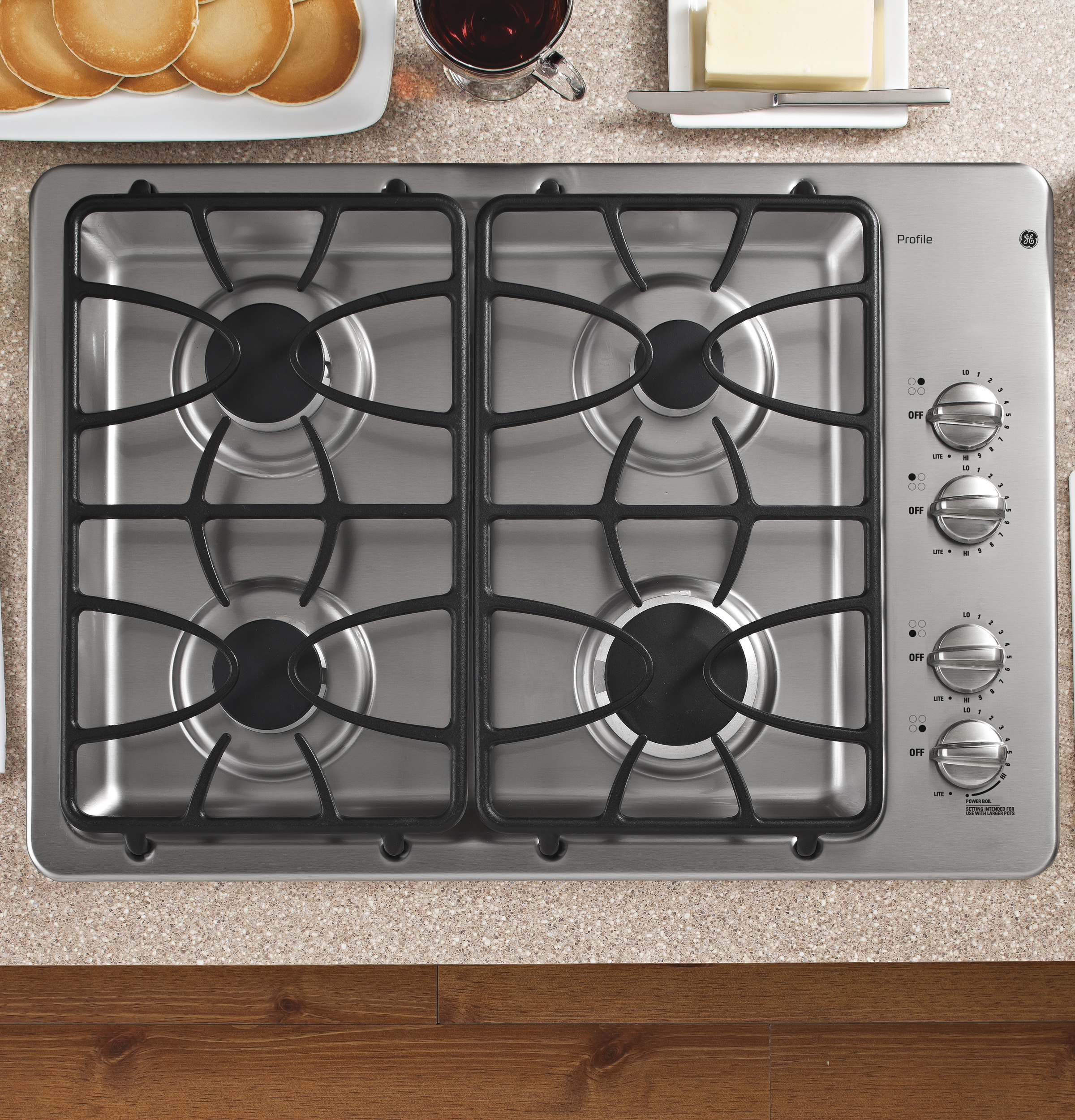 30" Built-In Gas Cooktop JGP333SETSS