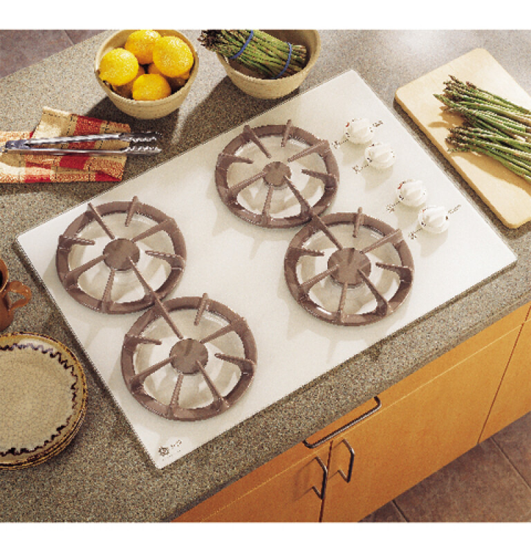 30" Built-In Gas Cooktop with Sealed Cooktop Burners and Right-Side Controls JGP336WEVWW