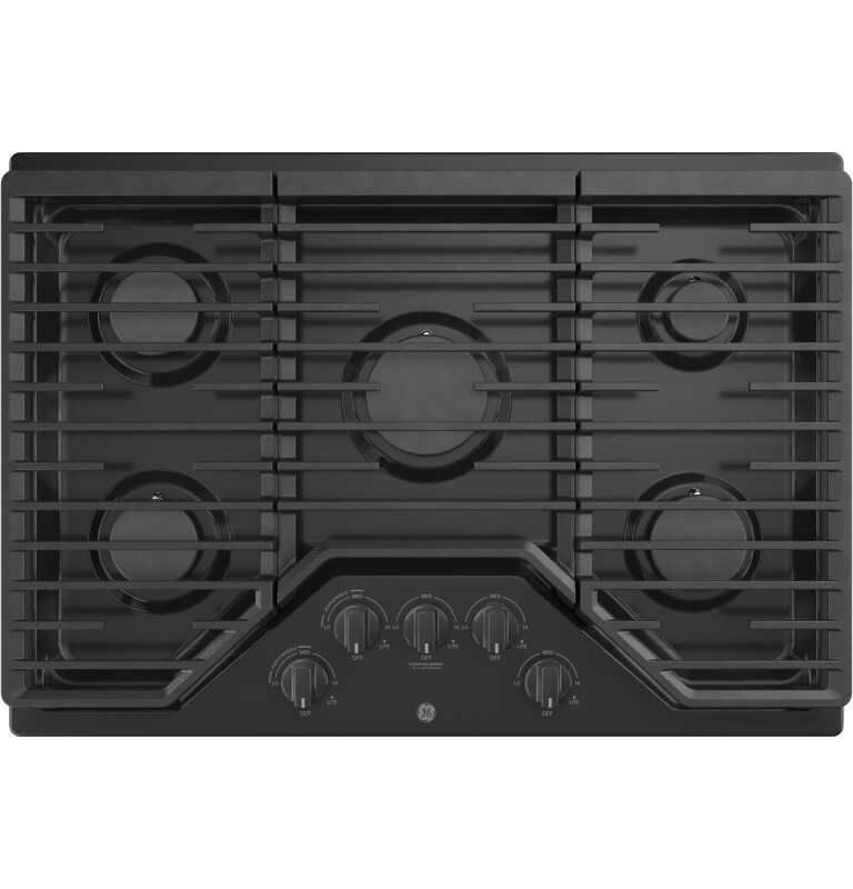 30" Built-In Gas Cooktop with 5 Burners and Dishwasher Safe Grates JGP5030DLBB