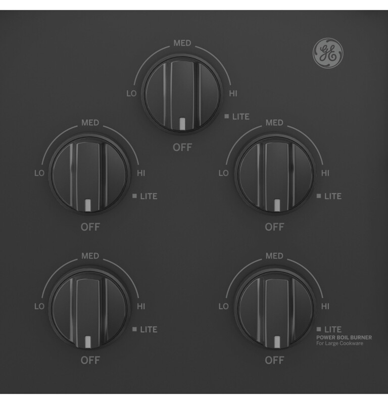 36" Built-In Gas on Glass Cooktop with 5 Burners and Dishwasher Safe Grates JGP5536DLBB