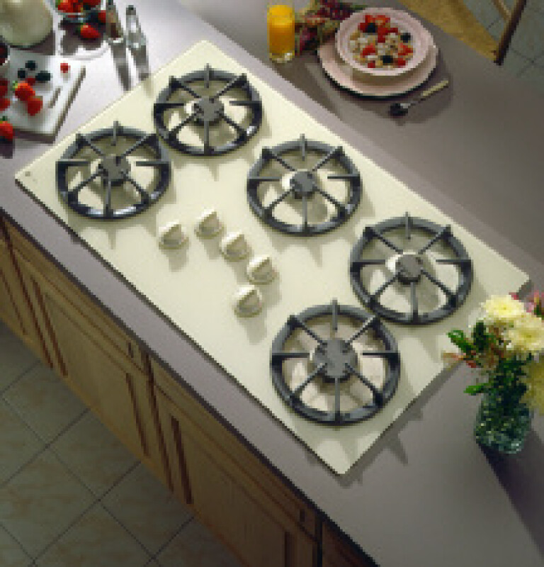 36" Built-In Gas Cooktop with Sealed Cooktop Burners and Up-Front Controls JGP636AEVAA