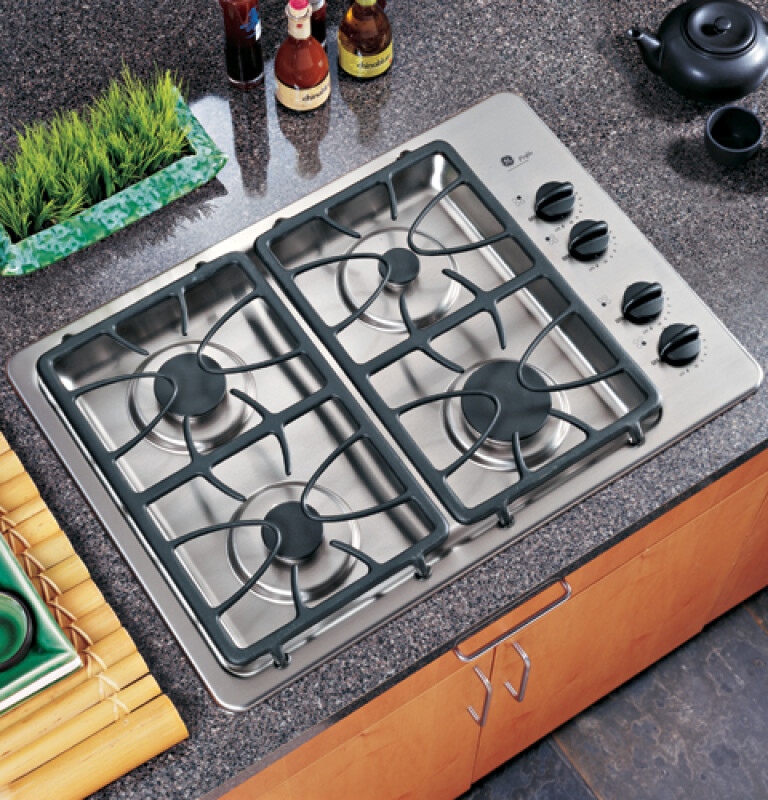 GE Profile 30" Built-In Gas Cooktop Stainless Steel JGP933SEJSS Picture 1