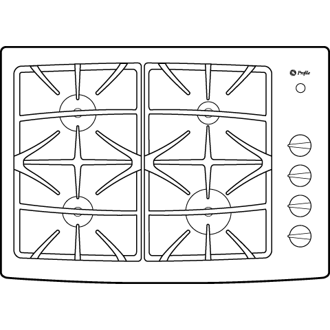 Series 30" Built-In Gas Cooktop JGP940BEKBB