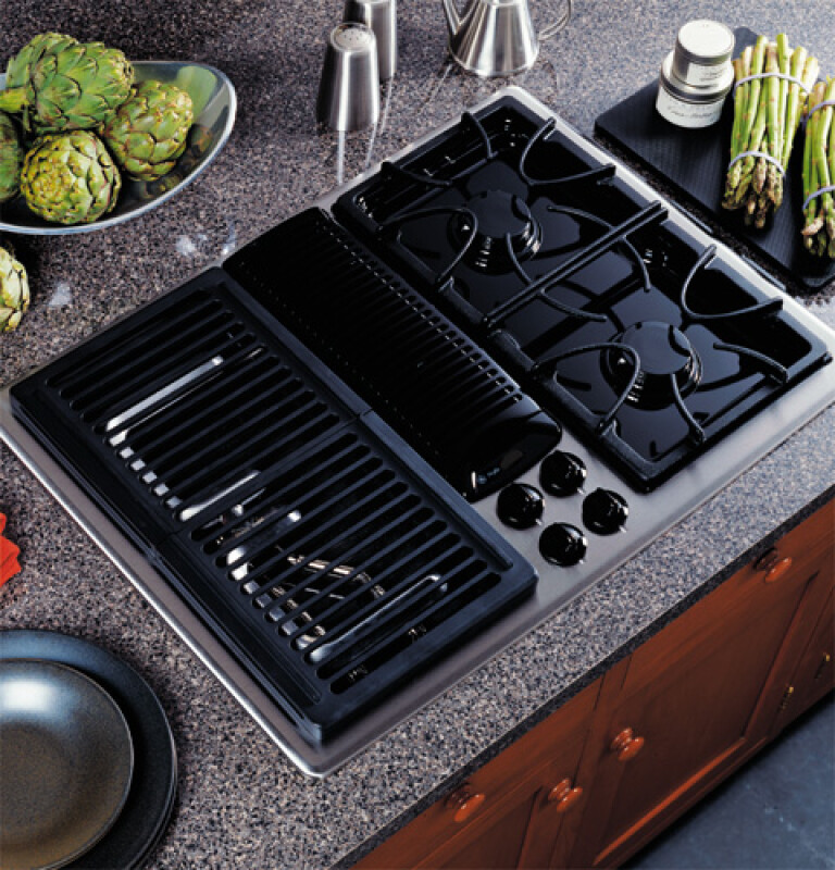 GE Profile Built-In Downdraft Gas Modular Cooktop Stainless Steel JGP979SEFSS Picture 1