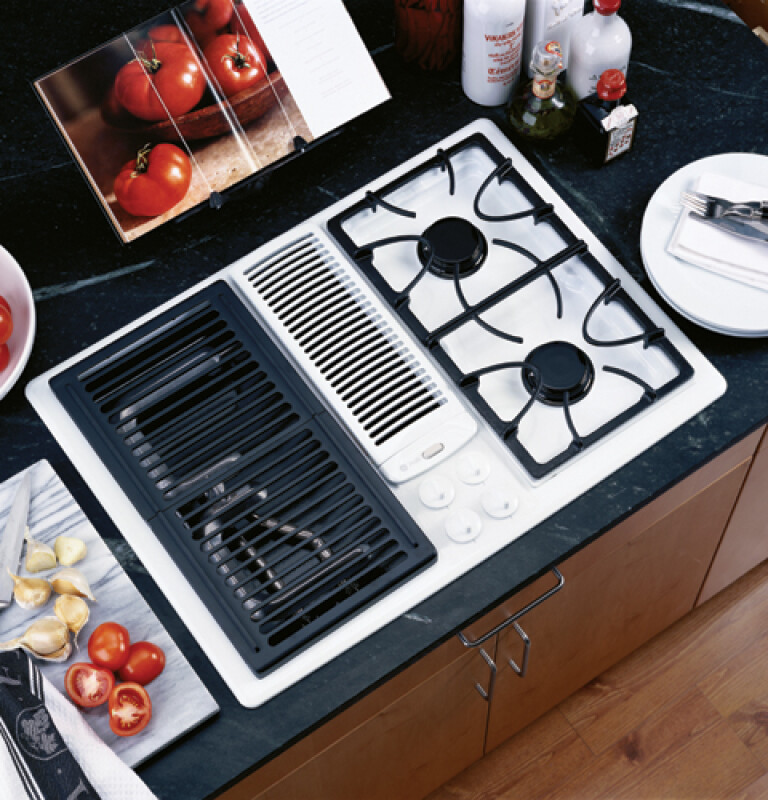 Built-In Downdraft Gas Modular Cooktop JGP979WEFWW
