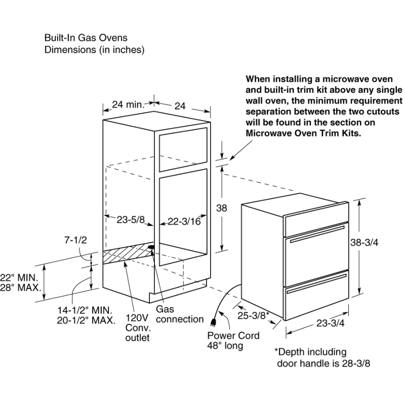 24" Built-In Gas Oven JGRP20BEJBB