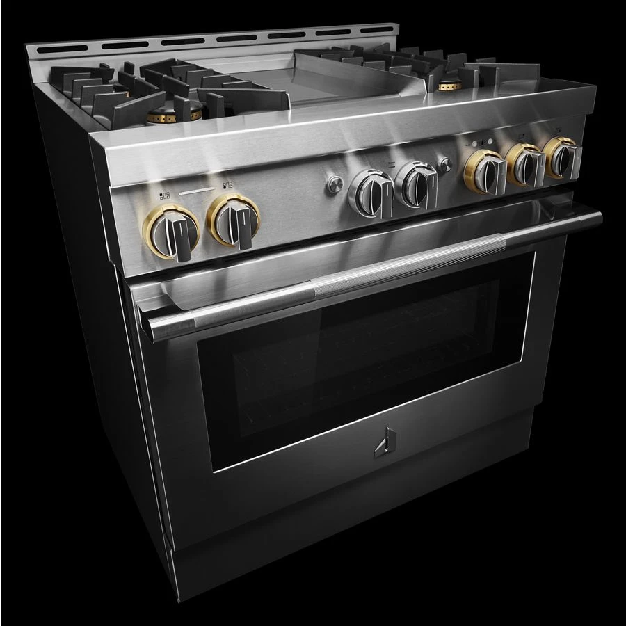 RISE™ Gas Professional-Style Range with Chrome-Infused Griddle JGRP536HL