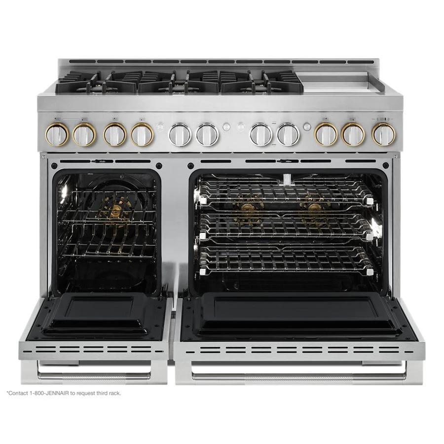 48" RISE Gas Professional-Style Range with Chrome-Infused Griddle JGRP548HL