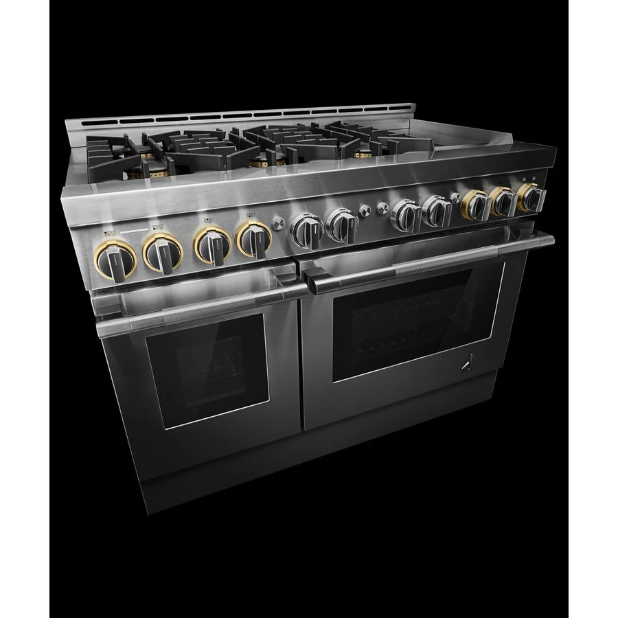 48" RISE Gas Professional-Style Range with Chrome-Infused Griddle JGRP548HL