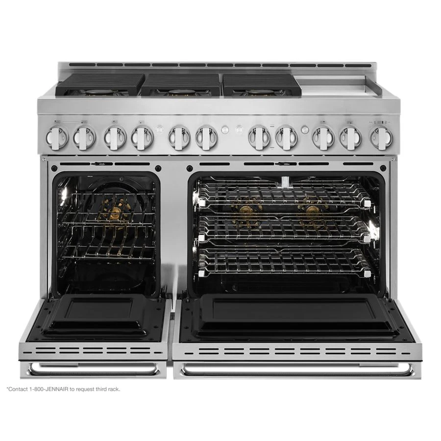 48" NOIR Gas Professional-Style Range with Chrome-Infused Griddle JGRP548HM