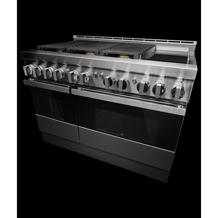 48" NOIR Gas Professional-Style Range with Chrome-Infused Griddle JGRP548HM