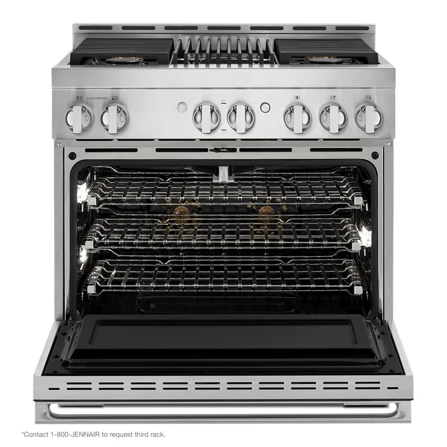 NOIR 36" Gas Professional-Style Range with Grill JGRP636HM
