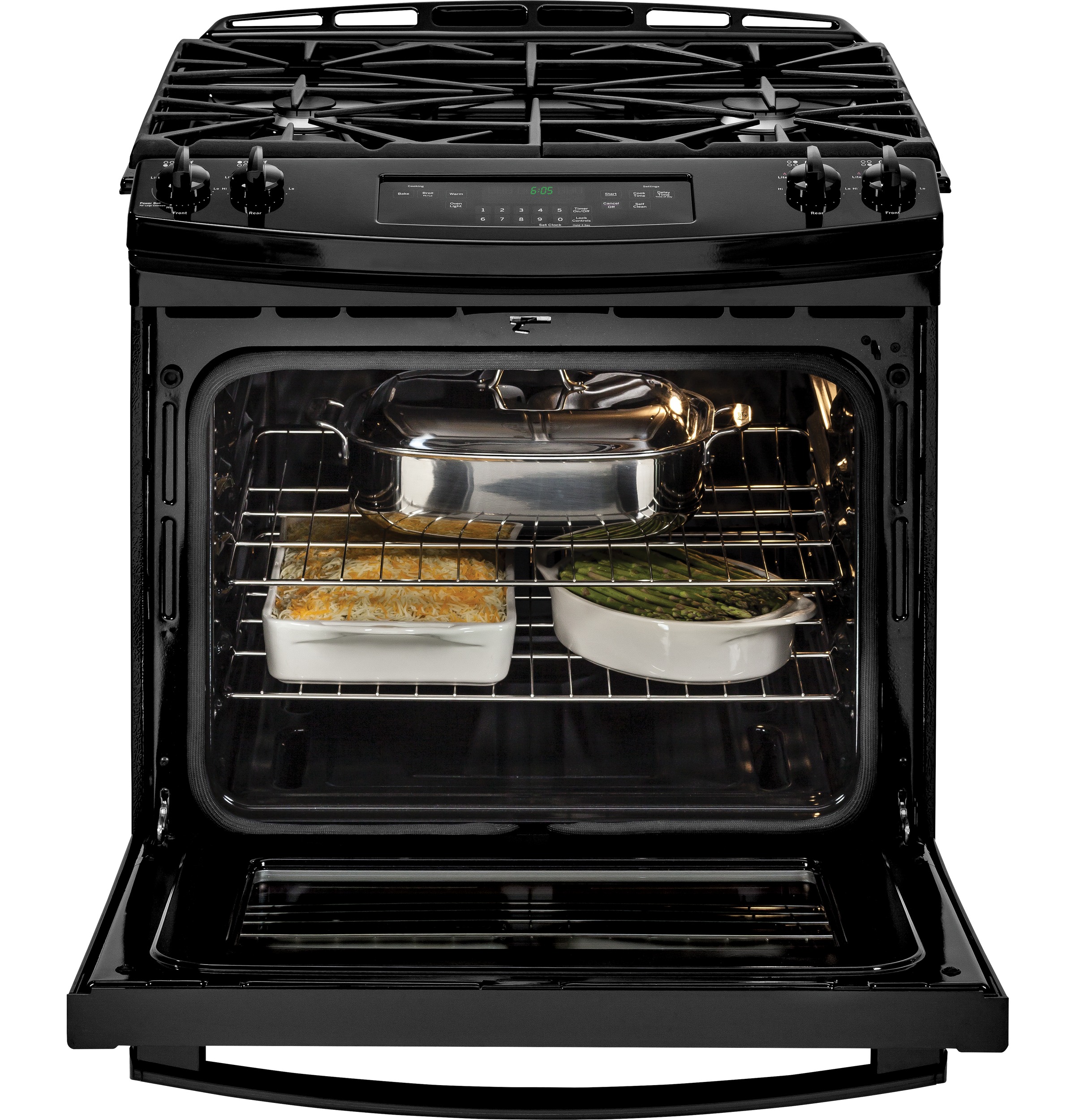 30" Slide-In Front Control Gas Range JGS650DEFBB
