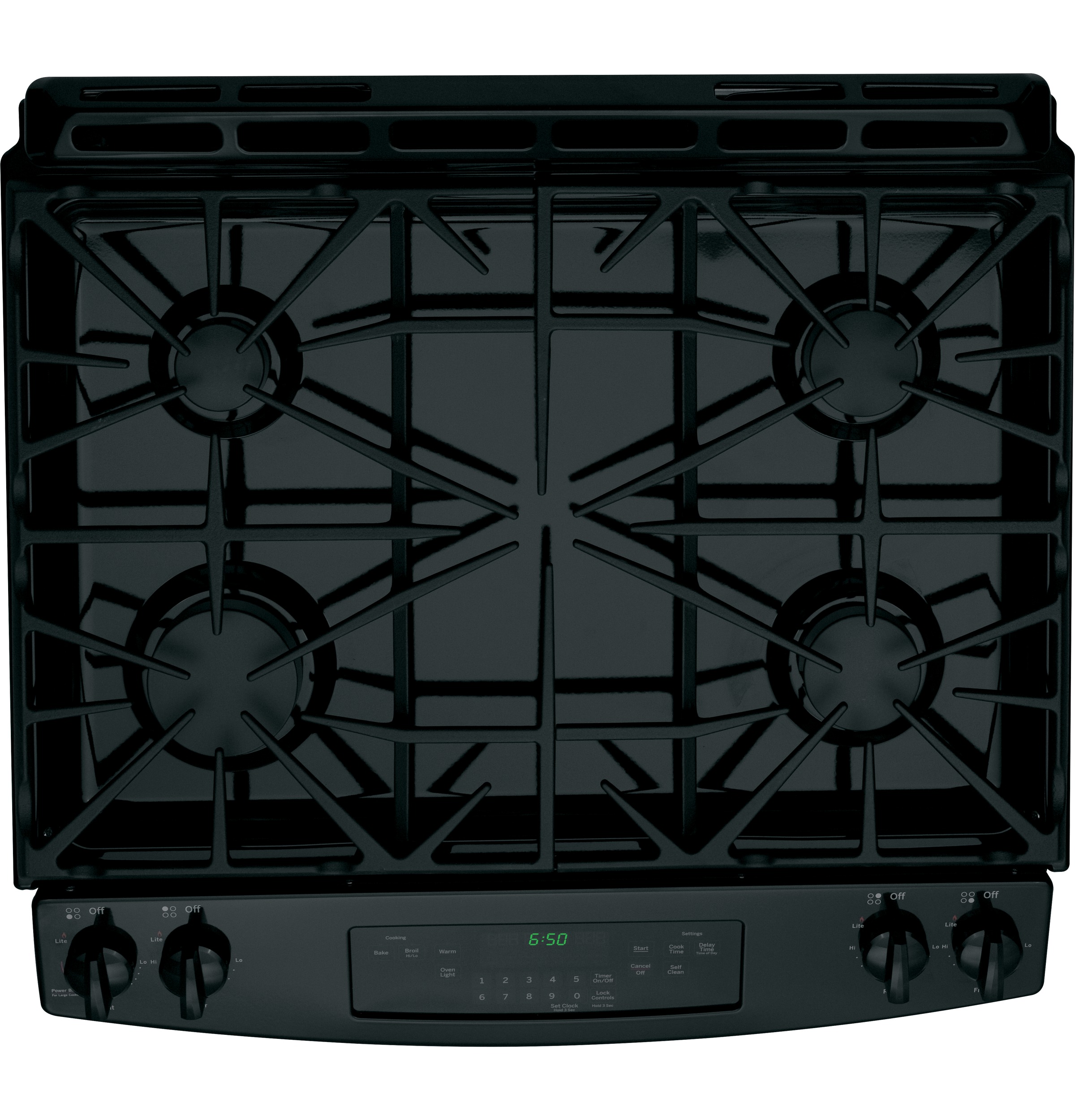 30" Slide-In Front Control Gas Range JGS650DEFBB