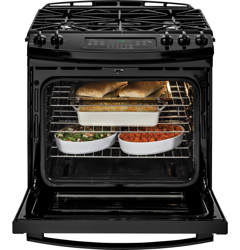 30" Slide-In Front Control Gas Range JGS750DEFBB