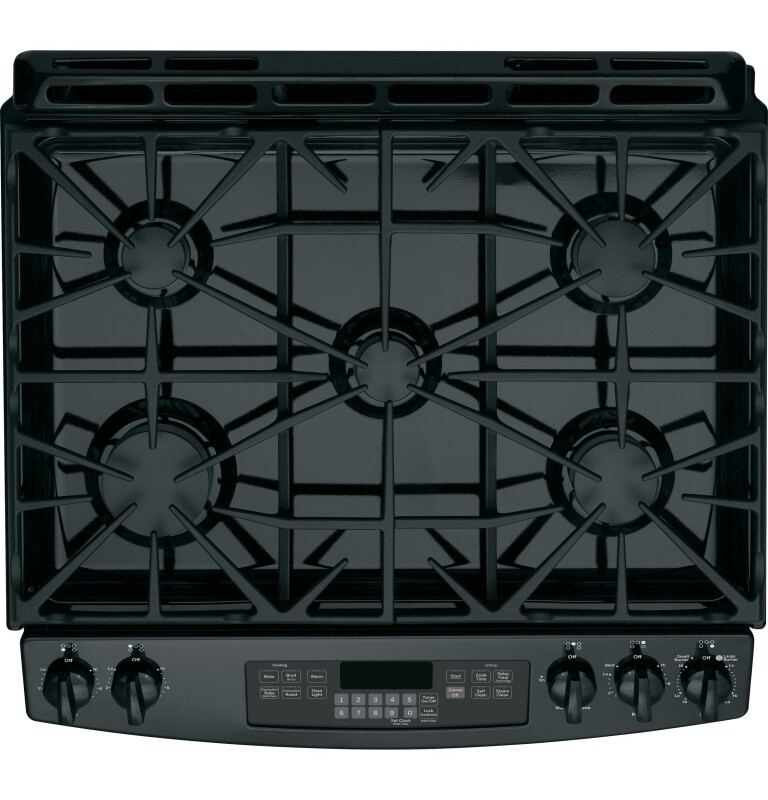 30" Slide-In Front Control Gas Range JGS750DEFBB