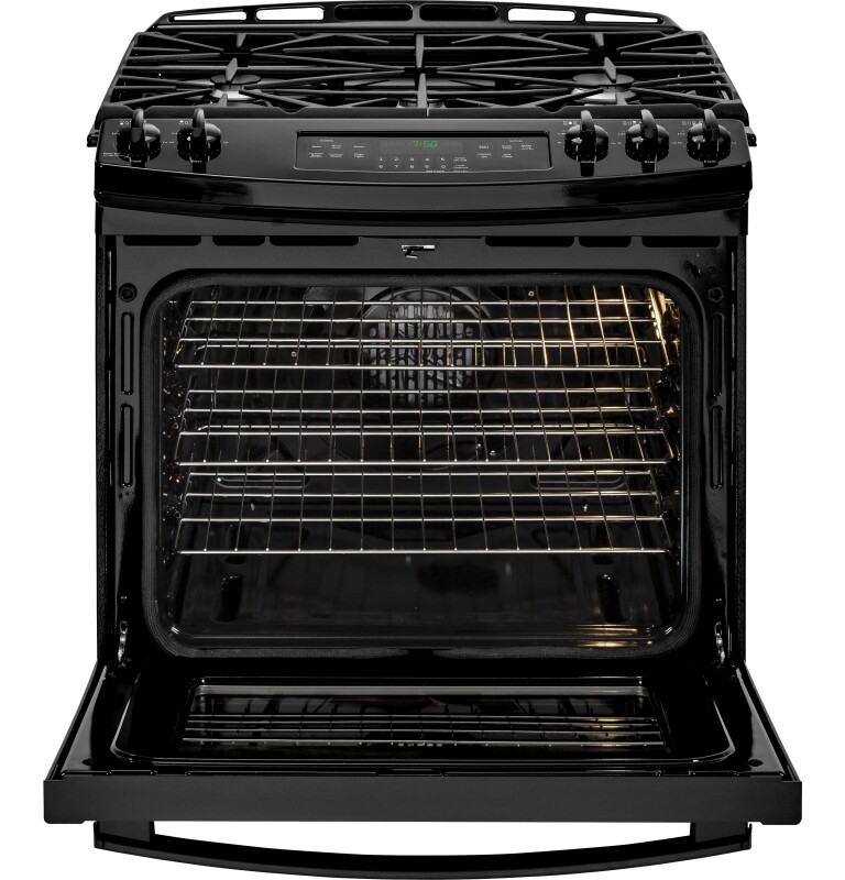 30" Slide-In Front Control Gas Range JGS750DEFBB