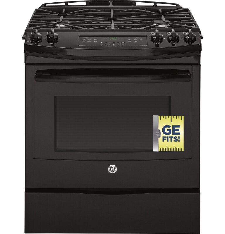 30" Slide-In Front Control Gas Range JGS750DEFBB