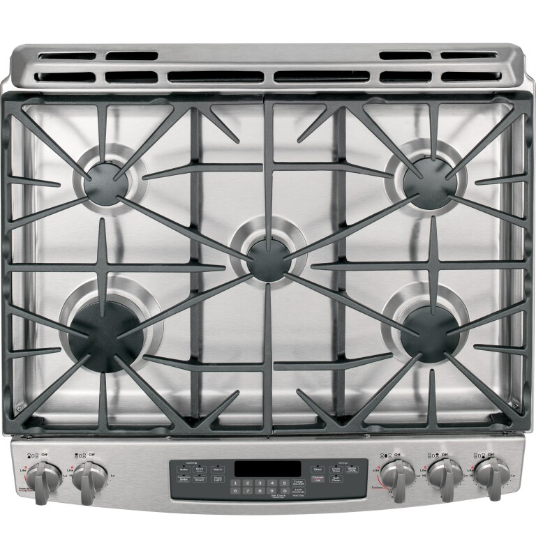 30" Slide-In Front Control Gas Range JGS750SEFSS